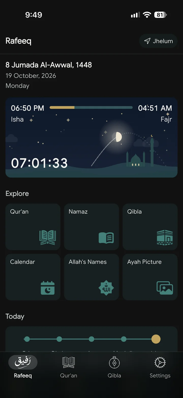 Rafeeq: Your day with Rafeeq