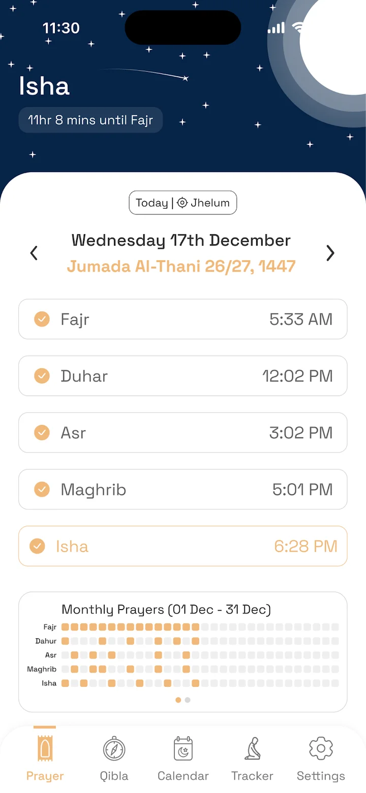 SalahLog: Track your daily prayers